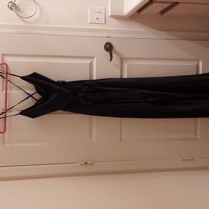 Cowl neck black jumpsuit